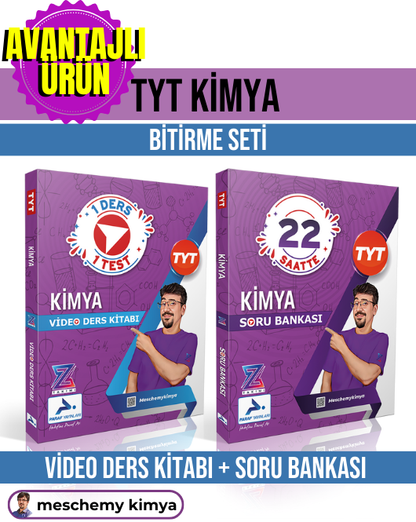 Meschemy Kimya- TYT Kimya - Video Ders Kitabı ve Soru Bankası Seti - Paraf Z takımı