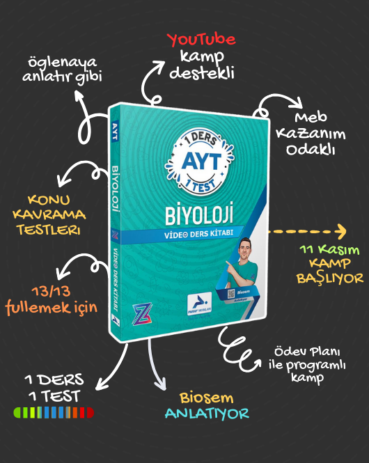 AYT Biyoloji Video Ders Kitabı - BiosemBiyoloji - Z takımı