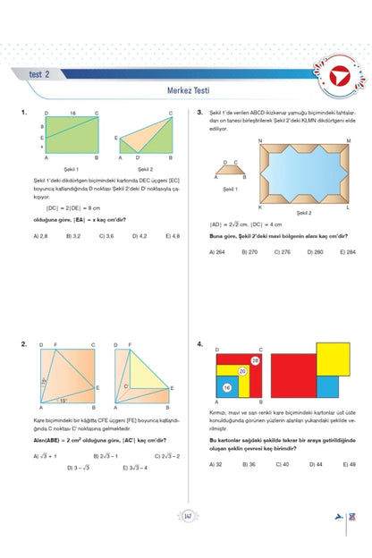 MerkezeTeğet Geometri TYT-AYT - Video Ders Kitabı ve Soru Bankası Seti - Paraf Z takımı